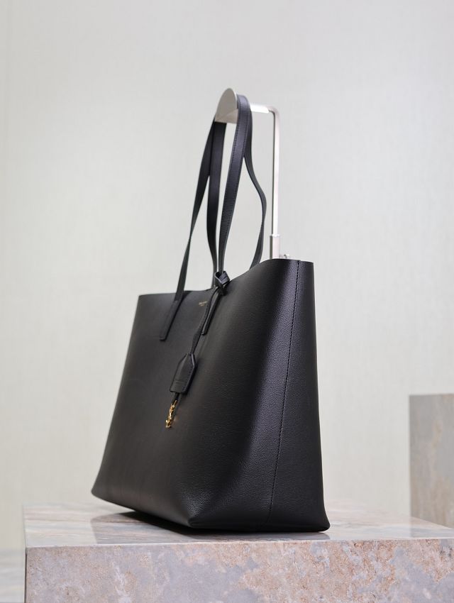 YSL original calfskin shopping tote bag 394195 black