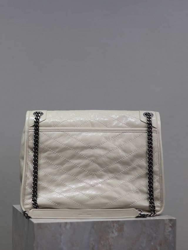 YSL original calfskin large niki bag 498830 white