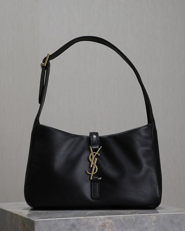 YSL original lambskin le 5A7 hobo bag 657228 black