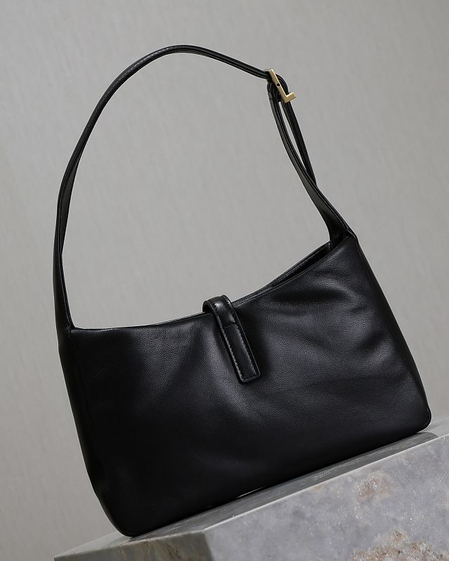 YSL original lambskin le 5A7 hobo bag 657228 black