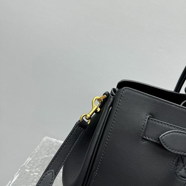 Balenciaga original calfskin bel air small carry all bag 8125452 black	