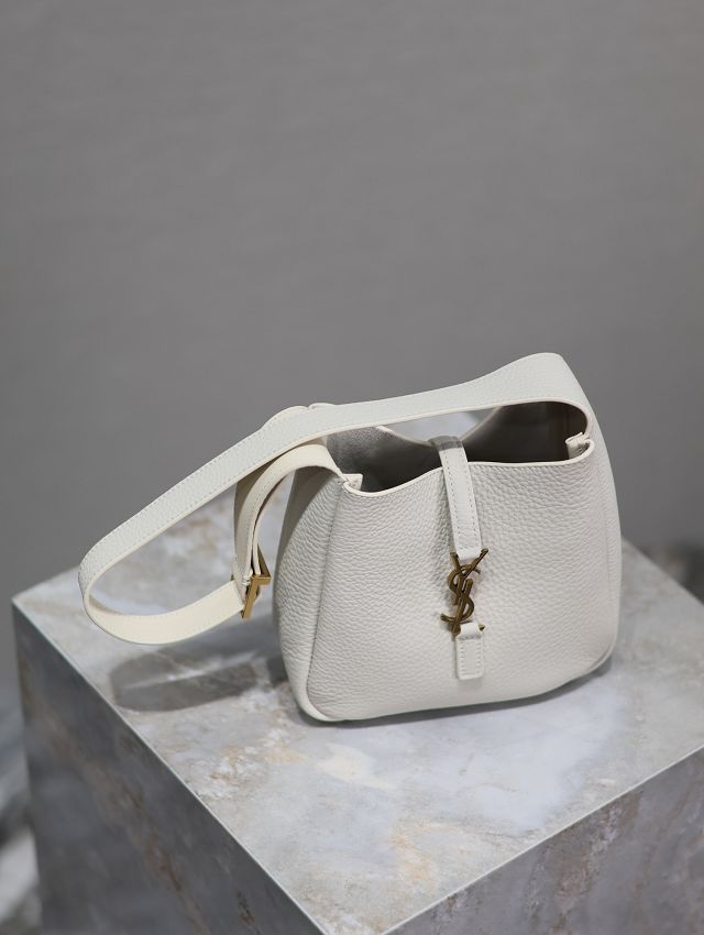 YSL original calfskin le 5A7 mini tote bag 809461 white