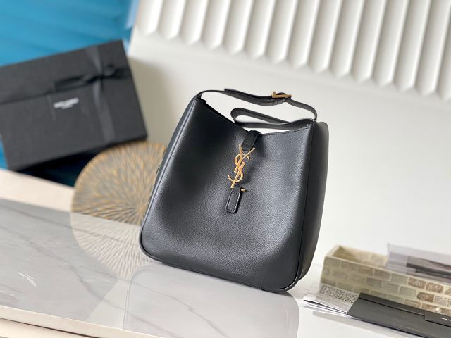 YSL original calfskin le 5A7 small tote bag 713938 black