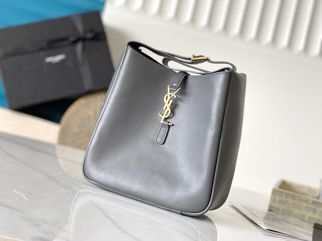 YSL original calfskin le 5A7 small tote bag 713938 grey