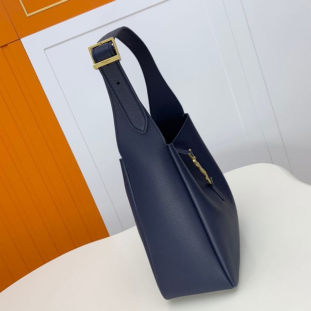 YSL original calfskin le 5A7 small tote bag 713938 navy blue