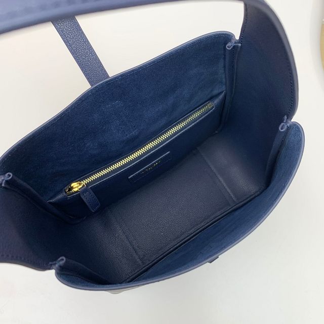 YSL original calfskin le 5A7 small tote bag 713938 navy blue