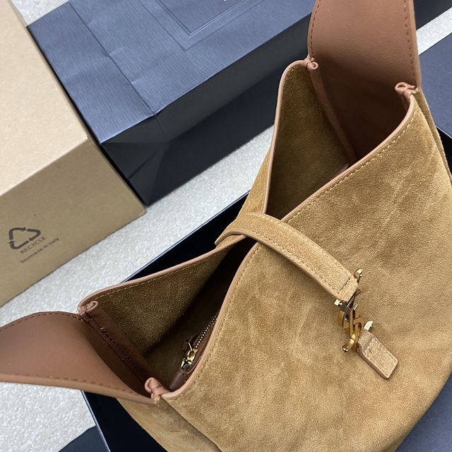 YSL original suede le 5A7 small tote bag 713938 brown