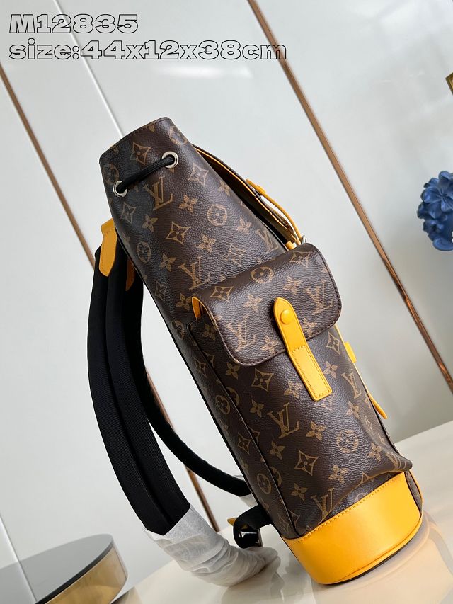 Louis vuitton original monogram canvas christopher backpack MM M46814 yellow