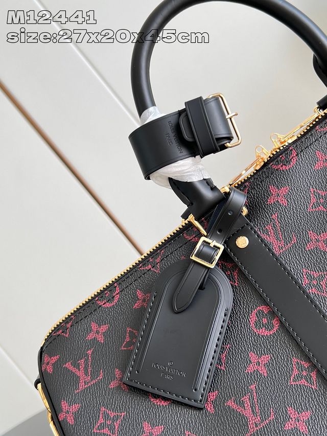 Louis vuitton original monogram canvas keepall 45 M12441 red