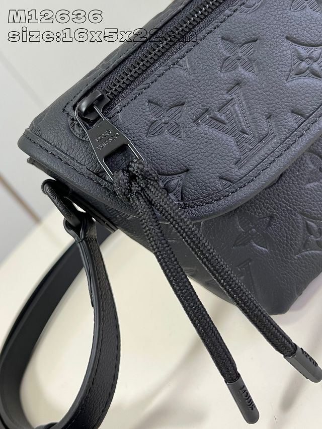 Louis vuitton original calfskin pulse mini shoulder bag m12636 black