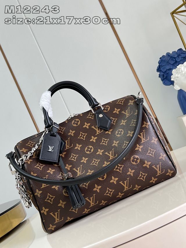 Louis vuitton original monogram canvas speedy soft 30 dark M12243