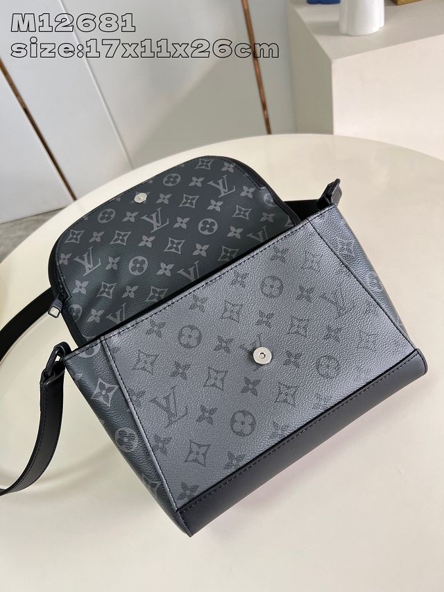 Louis vuitton original monogram eclipse pulse shoulder bag m12681 