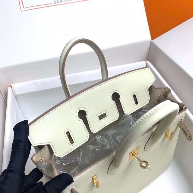 Hermes original swift leather birkin 35 bag H35-5 craie