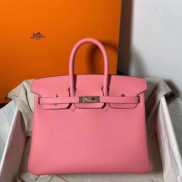 Hermes original swift leather birkin 35 bag H35-5 rose dete