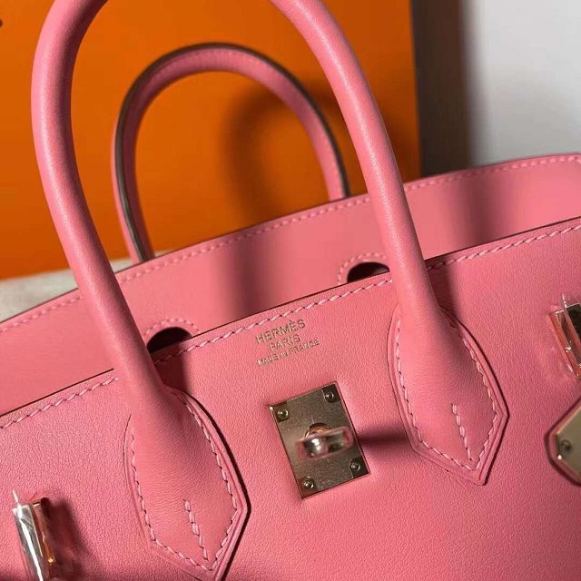 Hermes original swift leather birkin 35 bag H35-5 rose dete