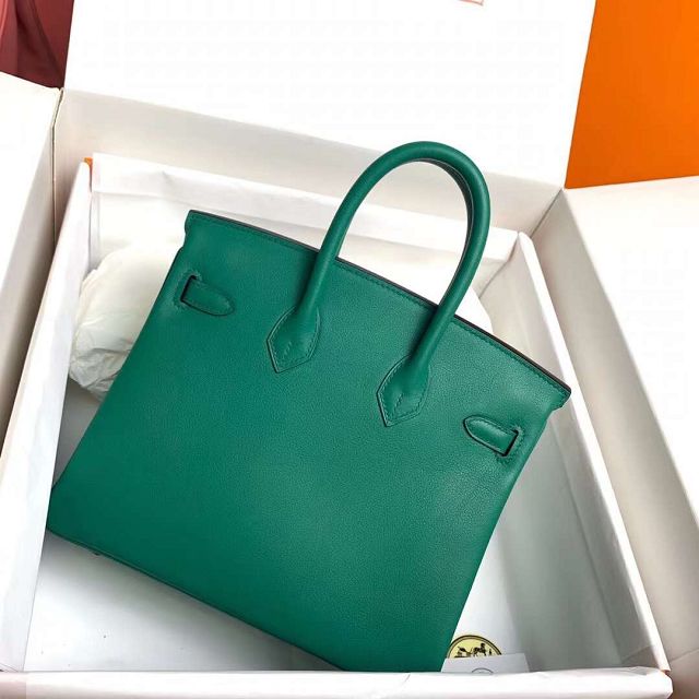 Hermes original swift leather birkin 30 bag H30-5 vert vertigo