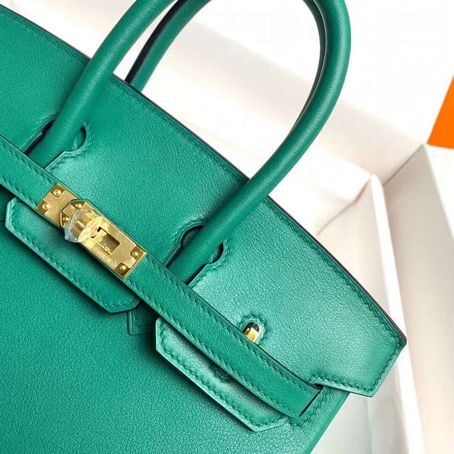 Hermes original swift leather birkin 30 bag H30-5 vert vertigo