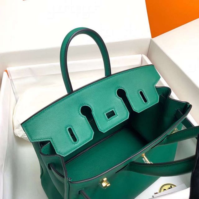 Hermes original swift leather birkin 30 bag H30-5 vert vertigo