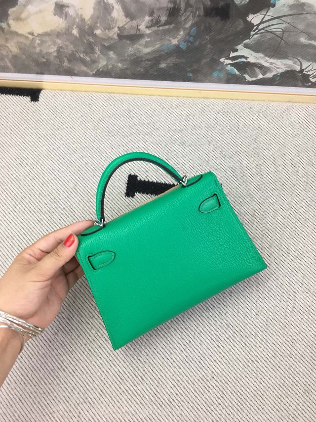 Hermes original goatskin mini kelly 19 bag KG0019 bamboo