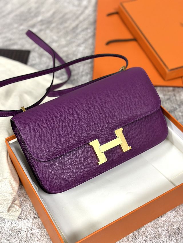 Hermes original epsom leather constance elan bag C024 anemone