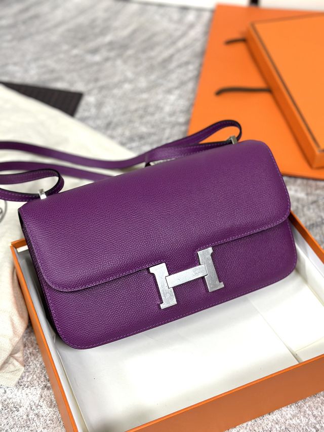 Hermes original epsom leather constance elan bag C024 anemone