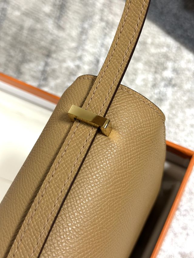 Hermes original epsom leather constance elan bag C024 latte