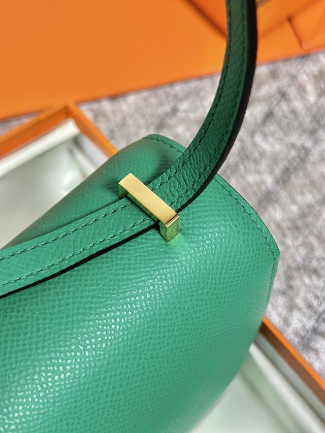 Hermes original epsom leather constance elan bag C024 vert jade