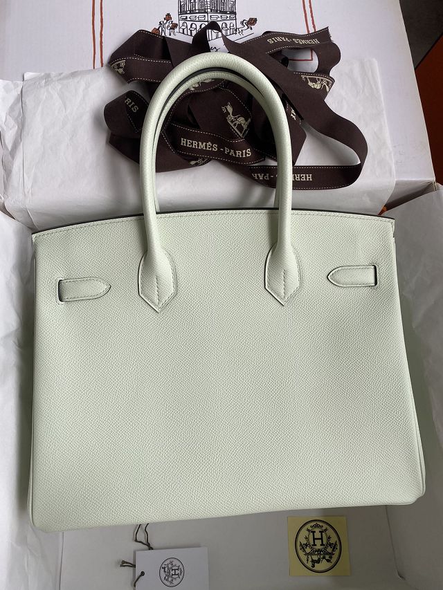 Hermes original epsom leather birkin 30 bag H30-3 vert fizz