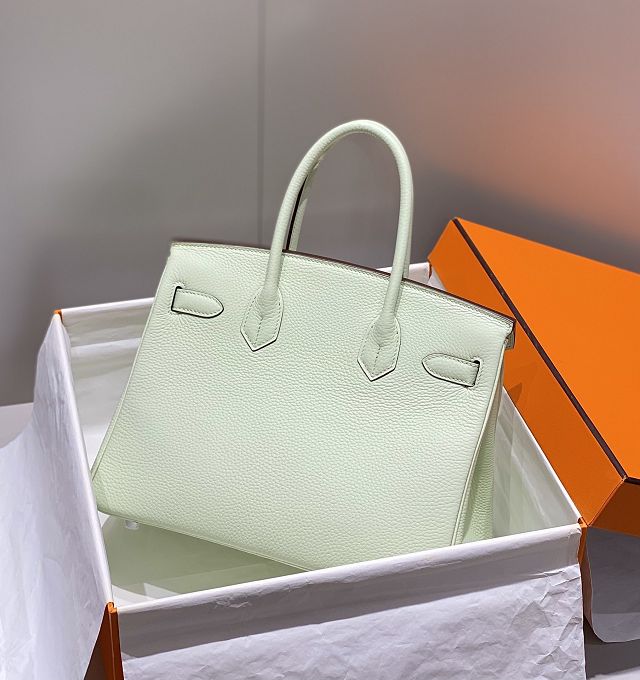 Hermes original togo leather birkin 35 bag H35-1 vert fizz