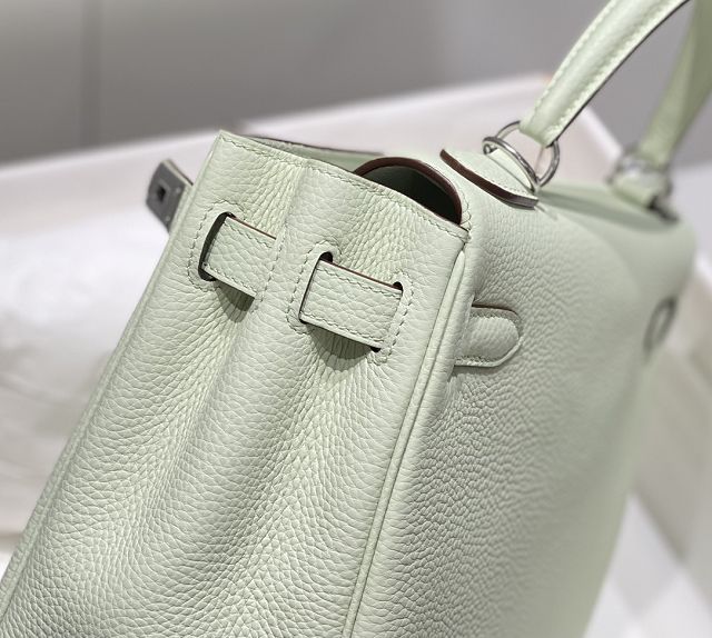 Hermes original togo leather kelly 32 bag K32 vert fizz