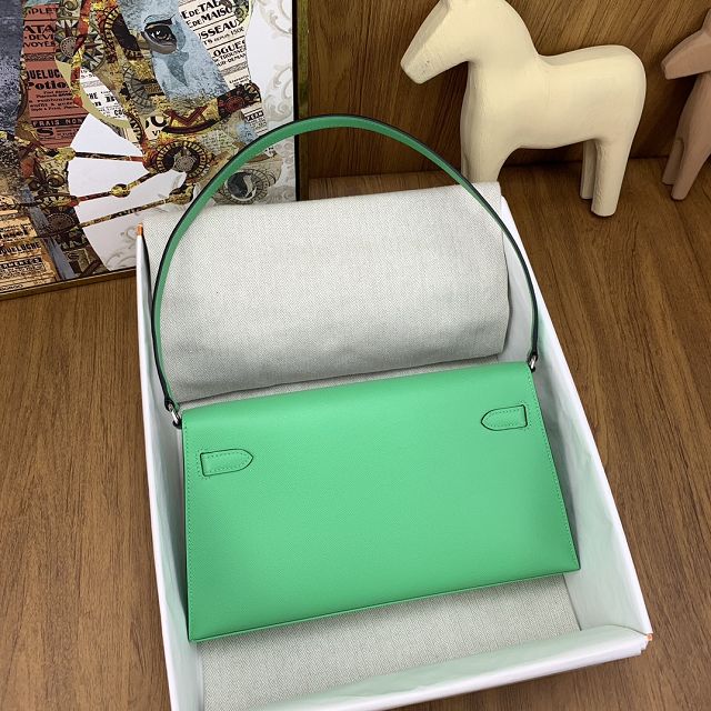 Hermes original madame leather kelly elan KE0028 vert comics