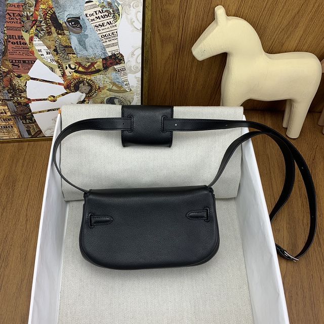 Hermes original swift leather kelly moove bag KM0019 black