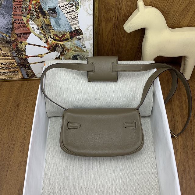 Hermes original swift leather kelly moove bag KM0019 grey etoupe