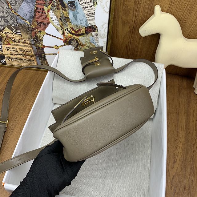 Hermes original swift leather kelly moove bag KM0019 grey etoupe