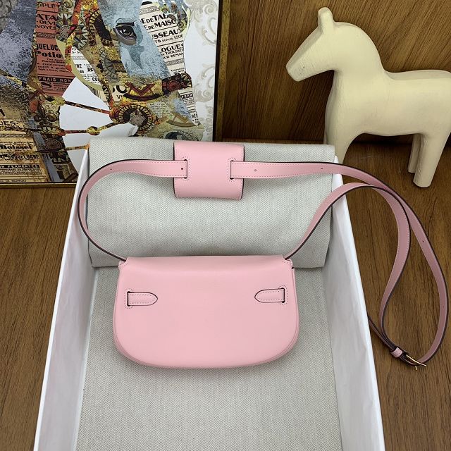 Hermes original swift leather kelly moove bag KM0019 rose sakura 