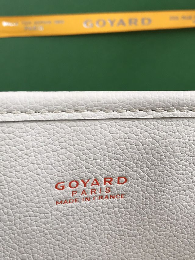 Goyard original calfskin&canvas reversible anjou mini bag GY0086-2 white