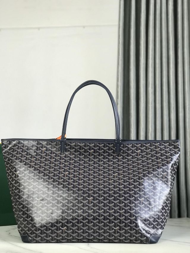 Goyard original canvas artois GM bag GY0107 navy blue