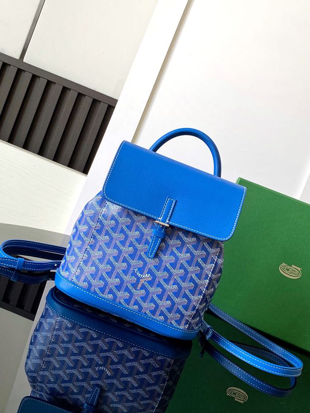 Goyard original canvas alpin mini backpack GY0118 blue