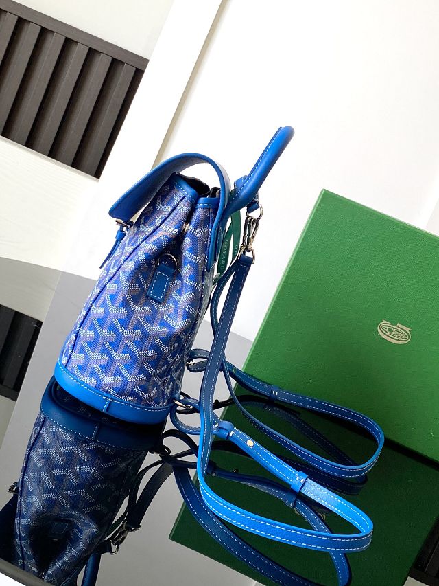 Goyard original canvas alpin mini backpack GY0118 blue