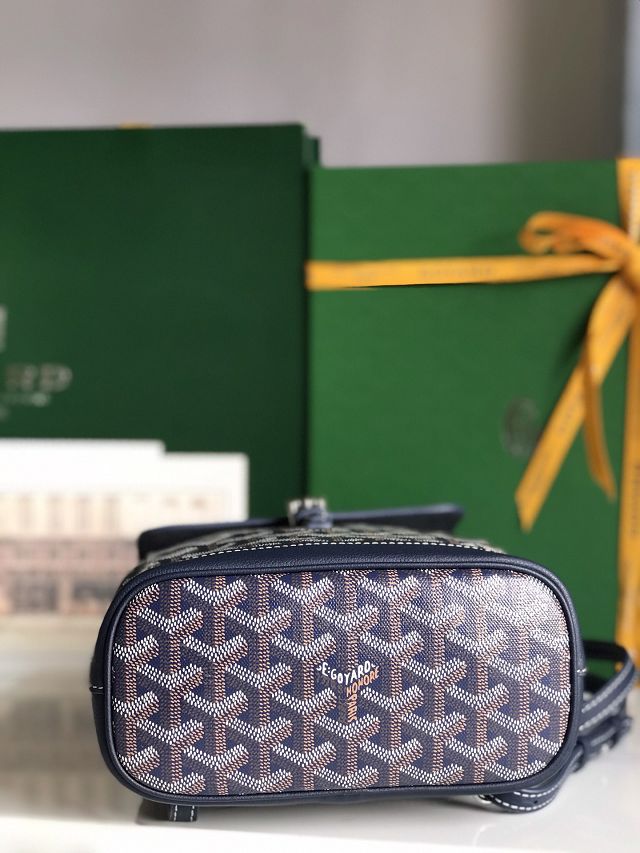 Goyard original canvas alpin mini backpack GY0118 navy blue