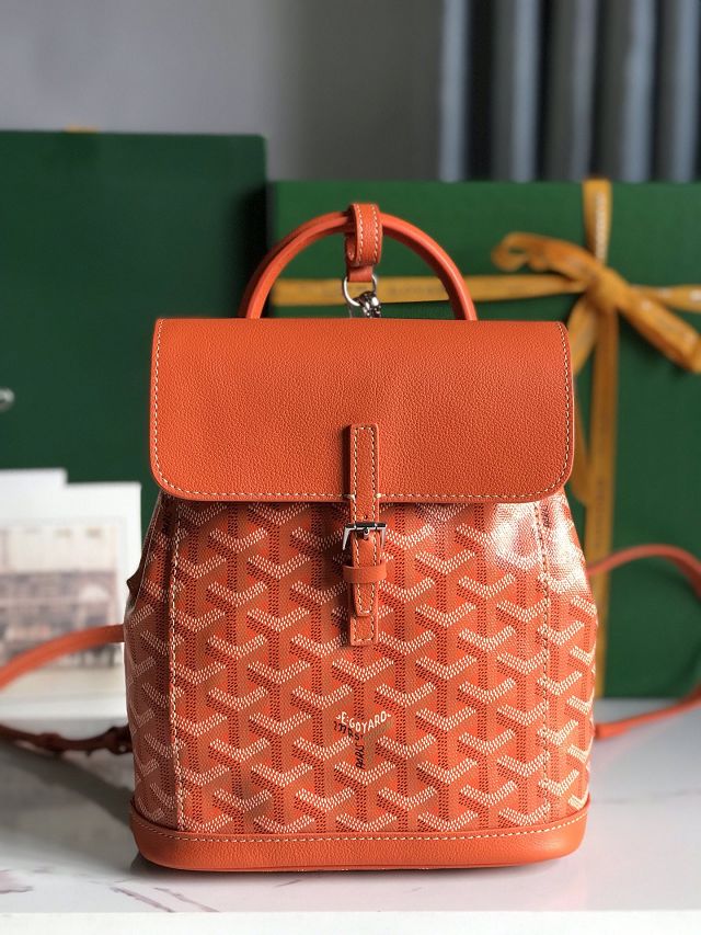 Goyard original canvas alpin mini backpack GY0118 orange