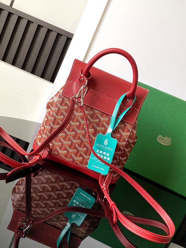 Goyard original canvas alpin mini backpack GY0118 red