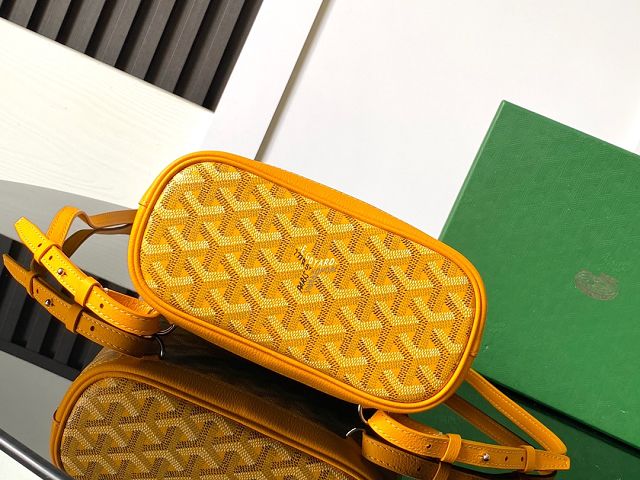 Goyard original canvas alpin mini backpack GY0118 yellow