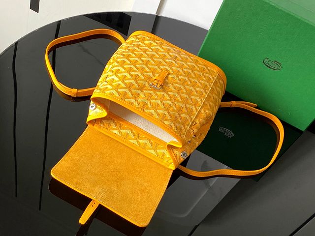 Goyard original canvas alpin mini backpack GY0118 yellow