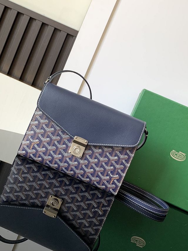 Goyard original canvas chypre wallet-pouch GY0120 navy blue