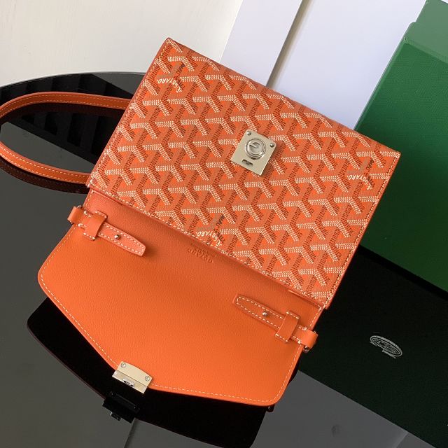 Goyard original canvas chypre wallet-pouch GY0120 orange