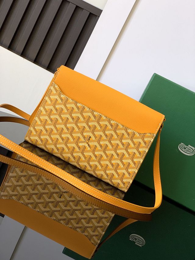 Goyard original canvas chypre wallet-pouch GY0120 yellow