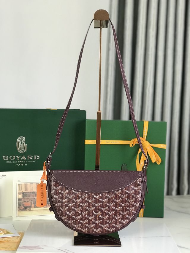 Goyard original canvas hirondelle bag GY0119 burgundy