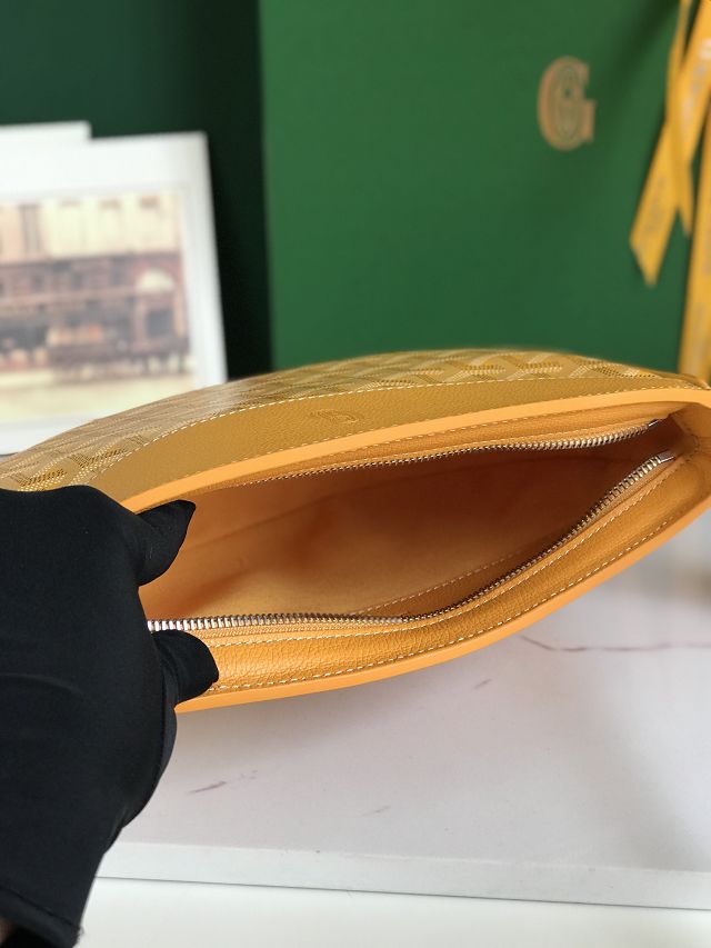 Goyard original canvas hirondelle bag GY0119 yellow