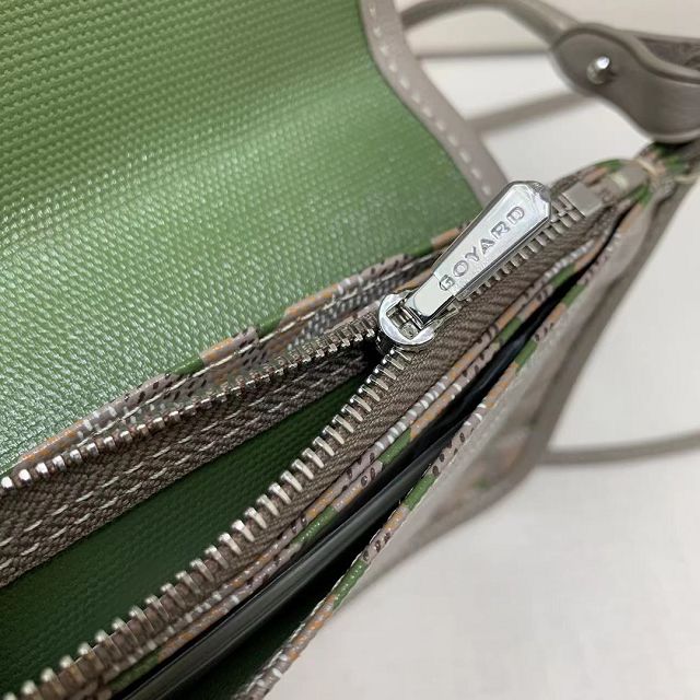 Goyard original canvas plumet pouch GY0010 green